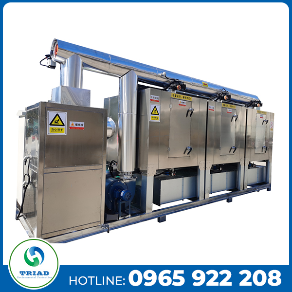 Hệ thống đốt xúc tác xử lý không khí